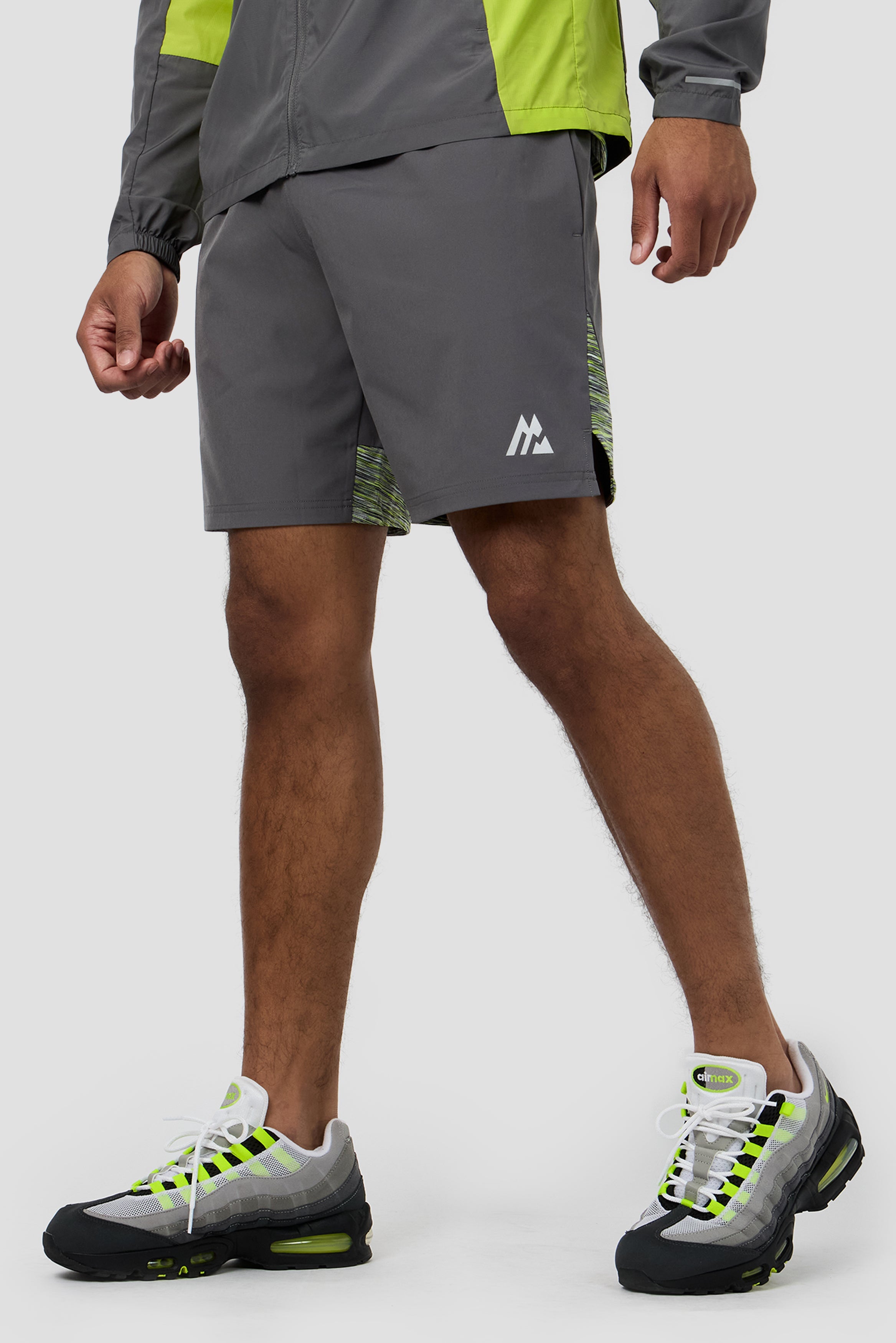 Montirex Trail Panel Short – Lime, Grey, Black