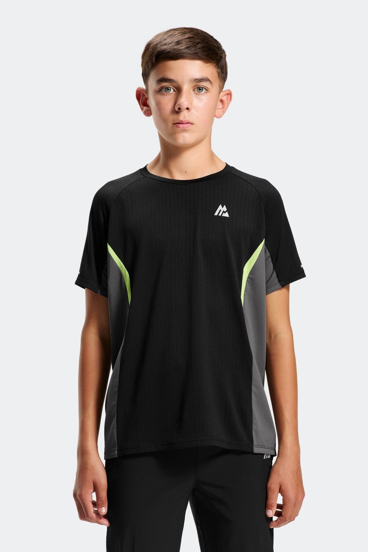 Montirex Junior MTX Run Apollo T-Shirt - Black Asphalt Apple Crush