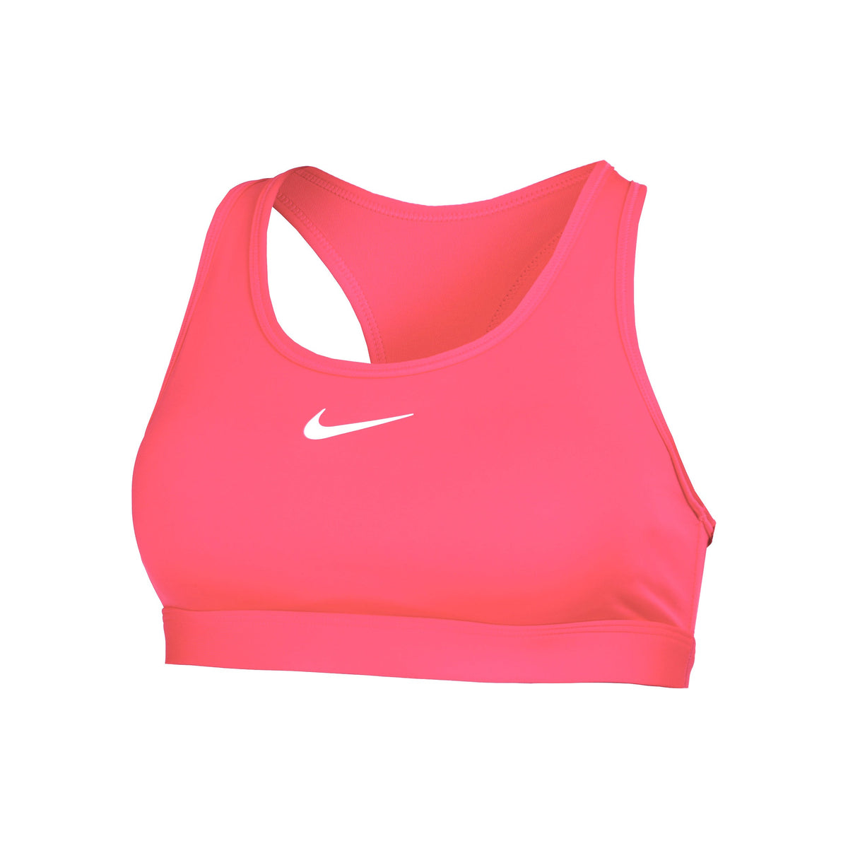 Nike Swoosh MED Support Women's Sports Bra - Pink/White