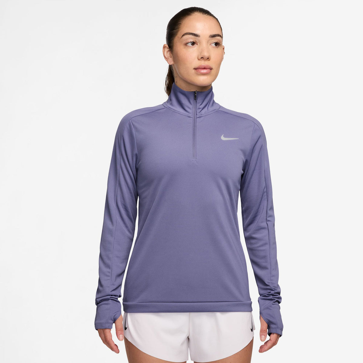Nike Pacer 1/4 Zip Women's Half Zip Top - Blue Grey