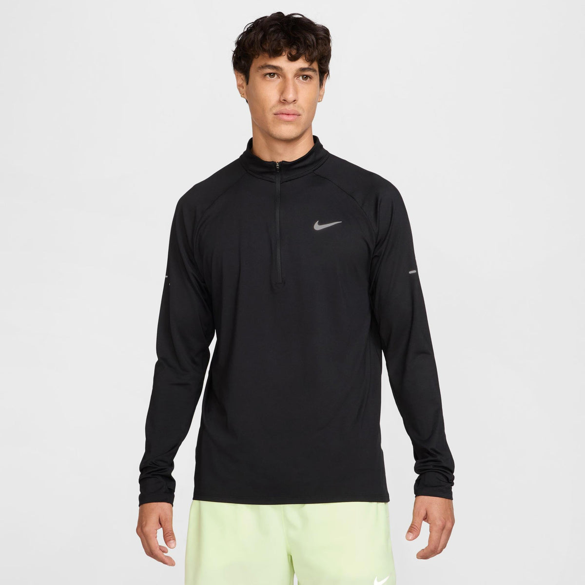 Nike Stride Half-Zip Running shirt Black/silver