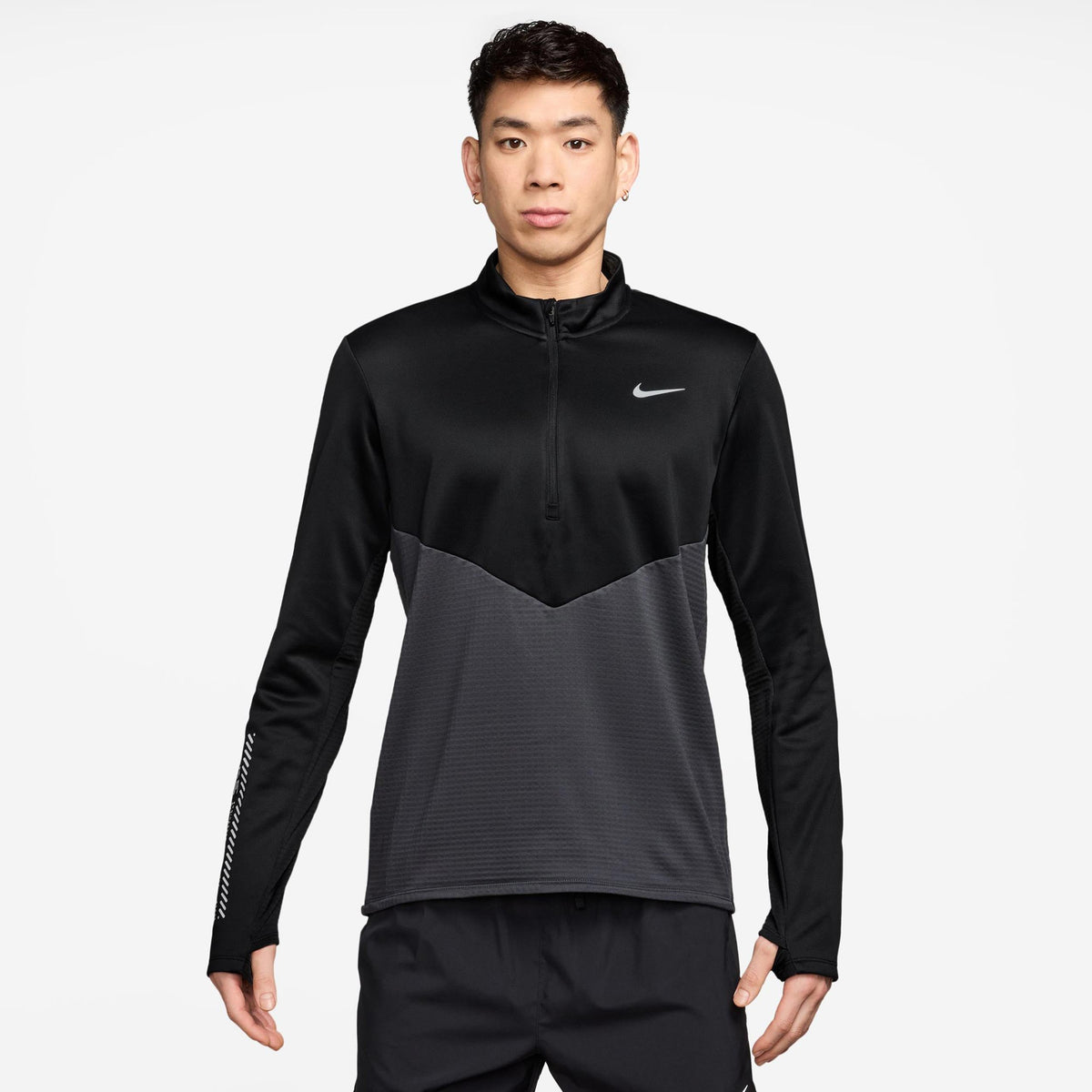 Nike Pacer Winterized Half-Zip Running shirt Anthracite/black