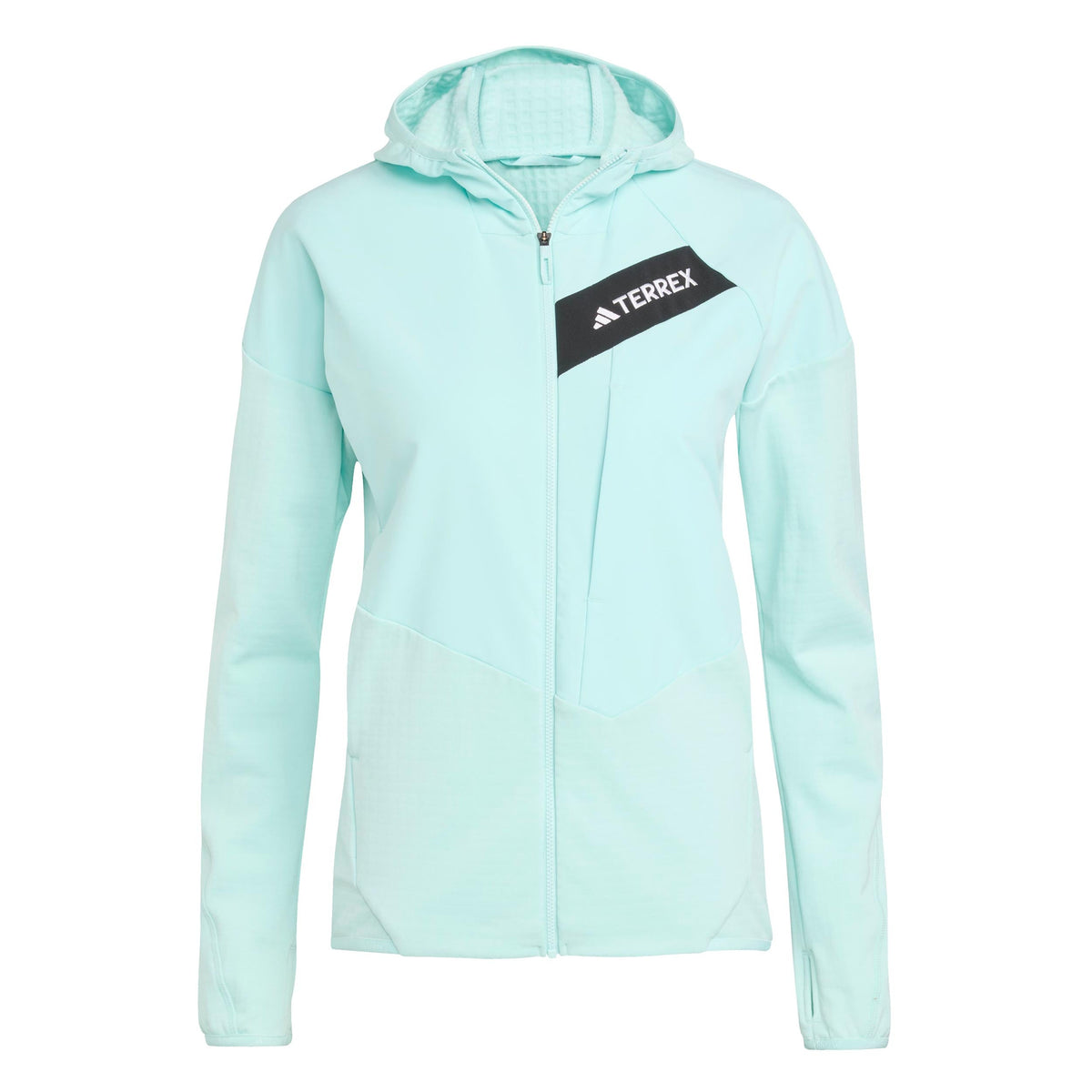 adidas Terrex TRK ClimaWarm Fleece Women's Running Jacket - Turquoise