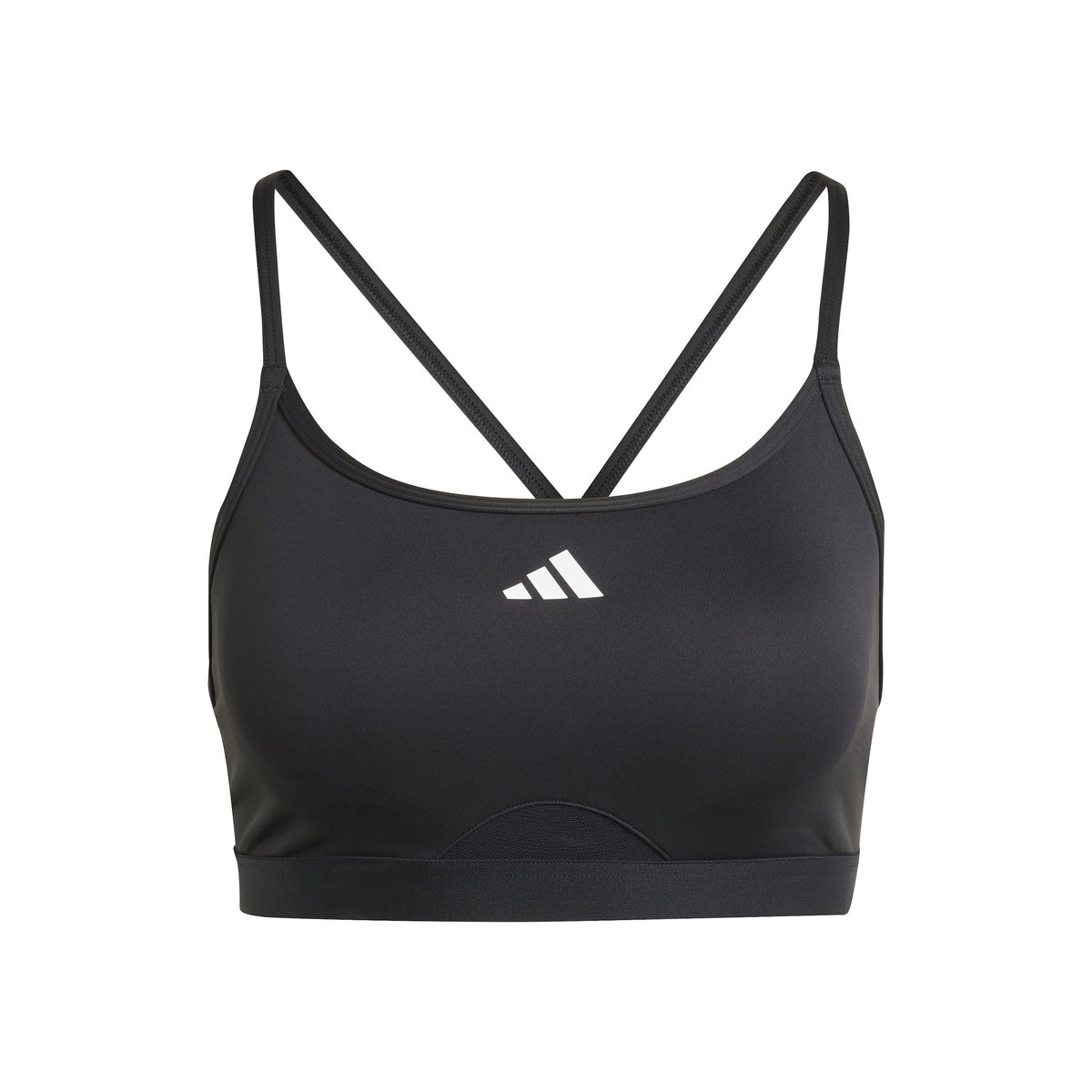 adidas Aeroreact Training 3Stripes Women's Sports Bra - Black