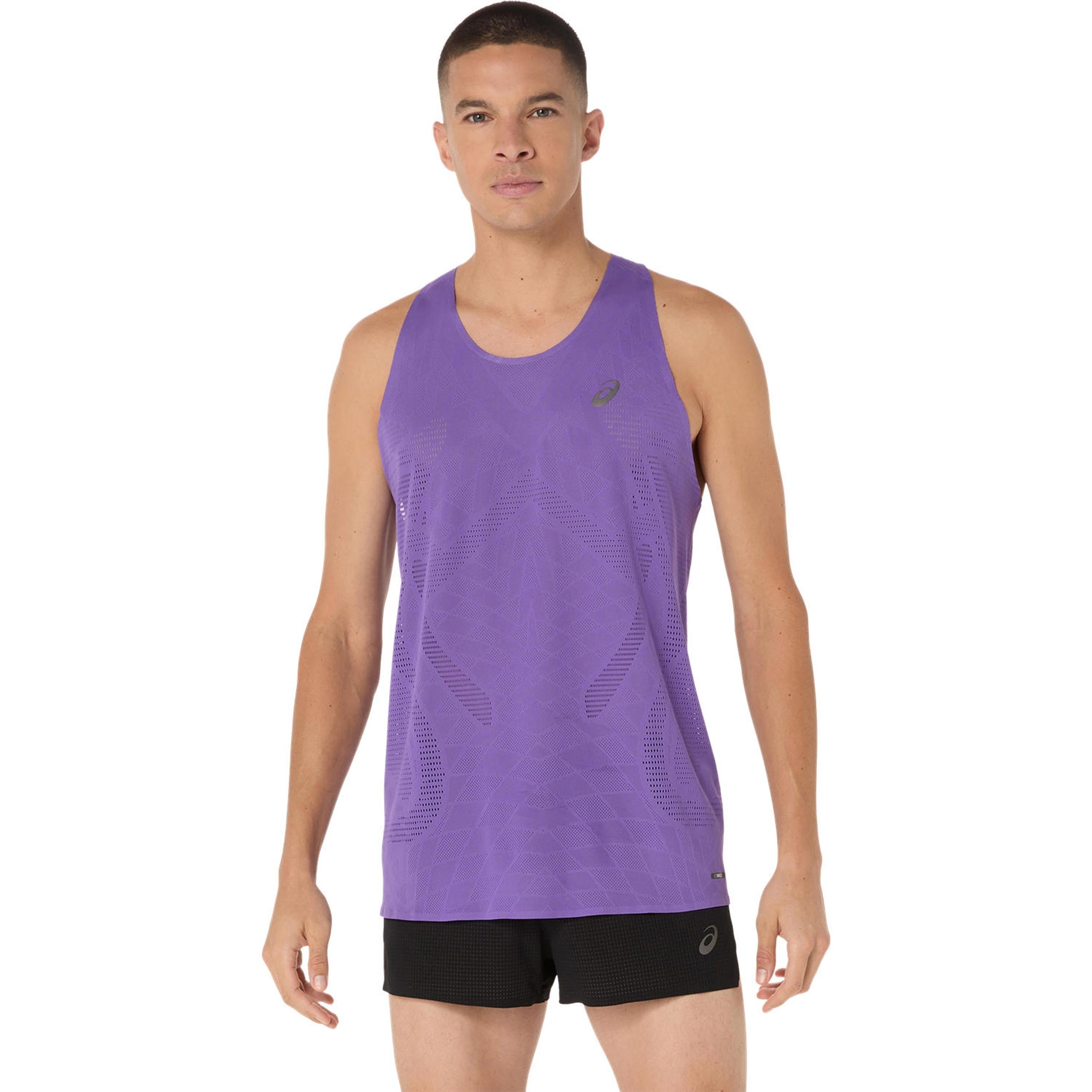 ASICS Meatrun Running Shirt Men - Violet