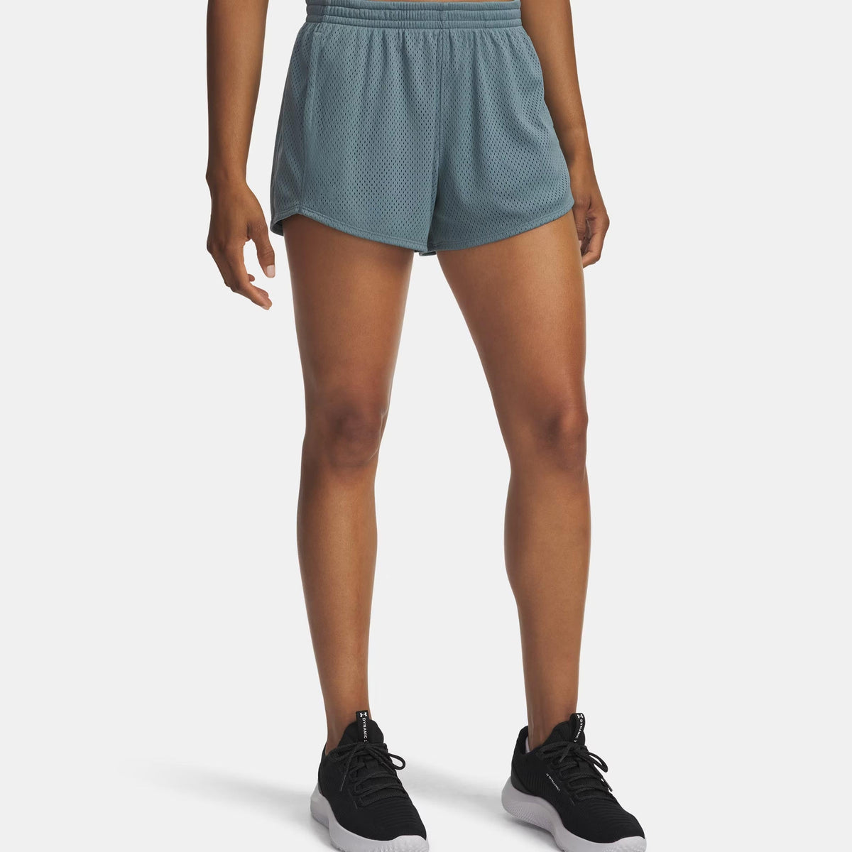 Under Armour Tech Play Up Mesh Women's Shorts - Blue Grey