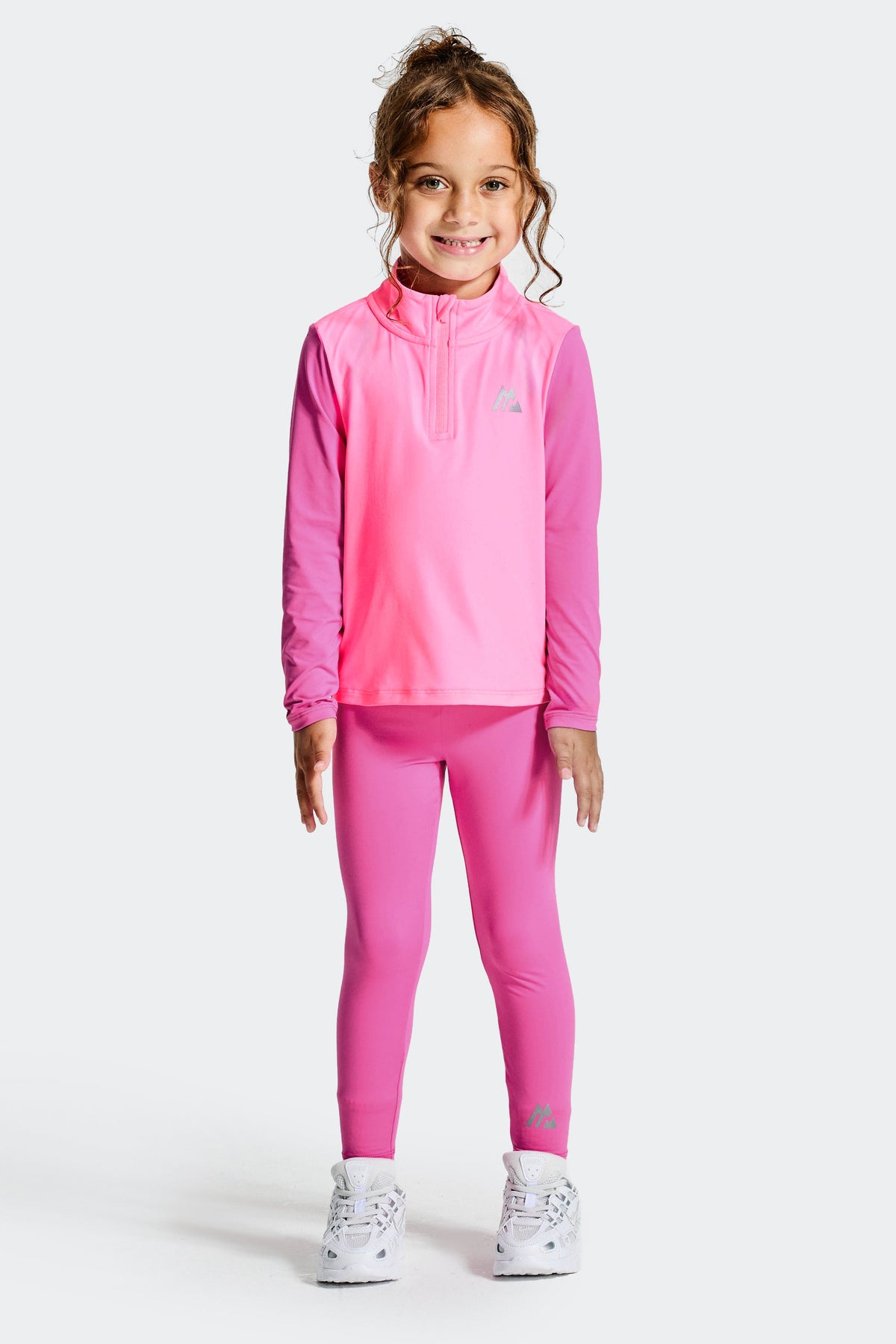 Montirex Infant Girls' Bounce 1/4 Zip/Legging Set - Fuchsia Candy Floss
