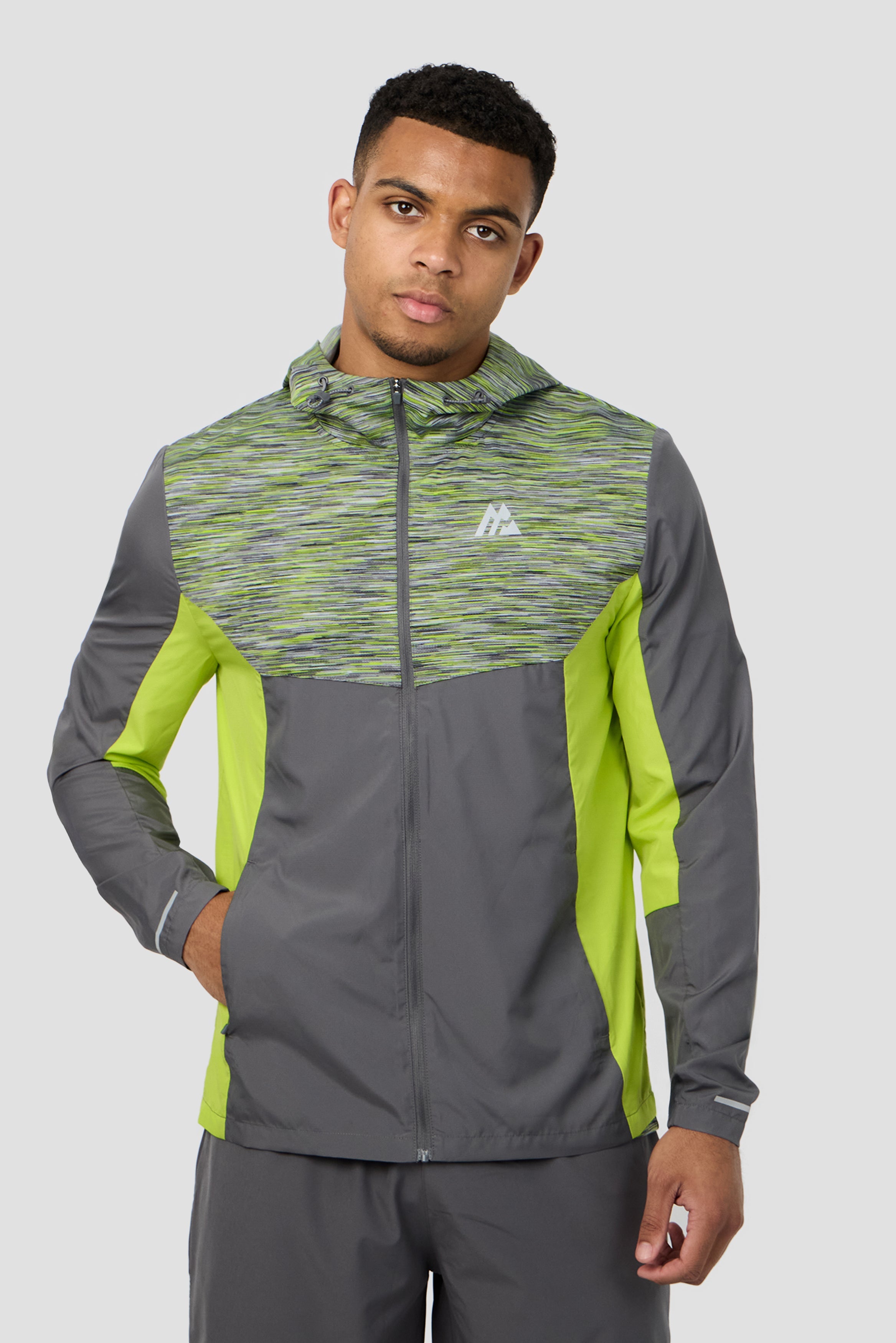 Montirex Trail Windbreaker – Lime, Grey