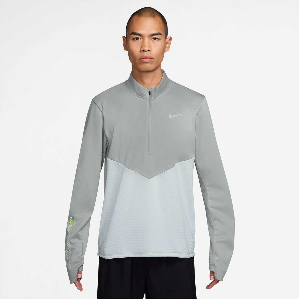Nike Dri-FIT Winterized 1/2 Zip Top Black Reflective Silver
