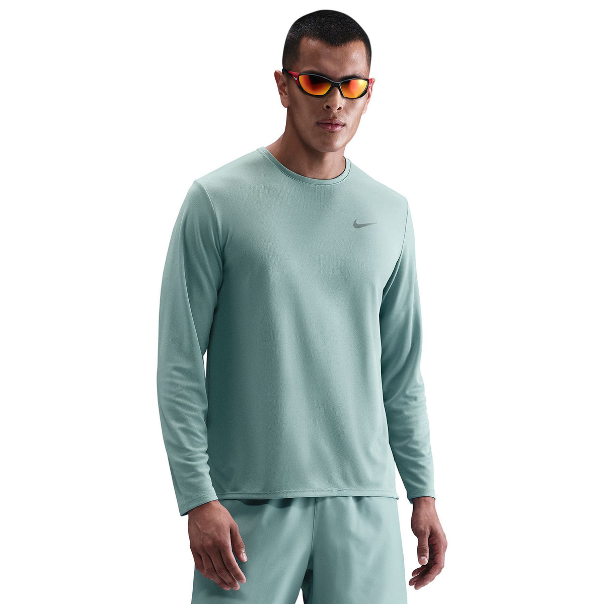 Nike Dri-FIT Miler UV Long Sleeve Top Black