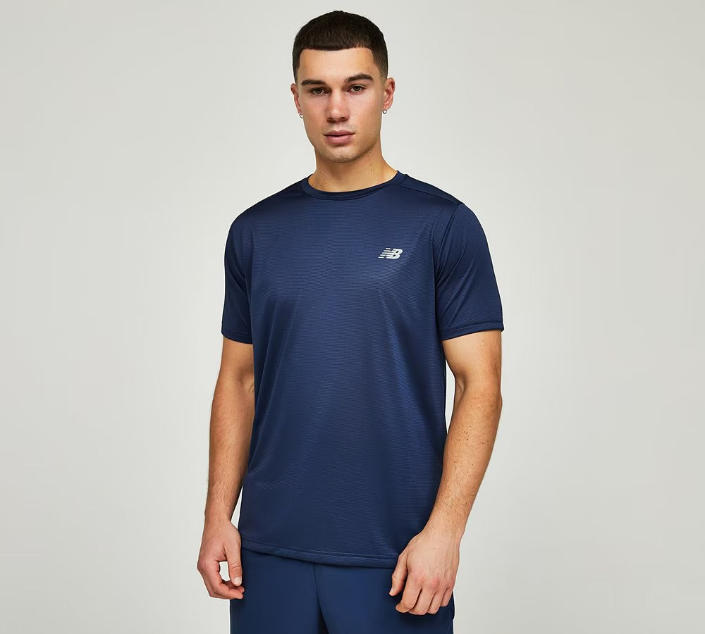 NEW BALANCE RUN T SHIRT - NAVY BLUE