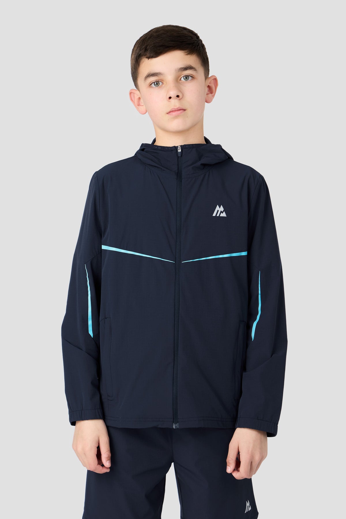 Montirex Junior Ignite Windbreaker - Midnight Blue Neon Sky
