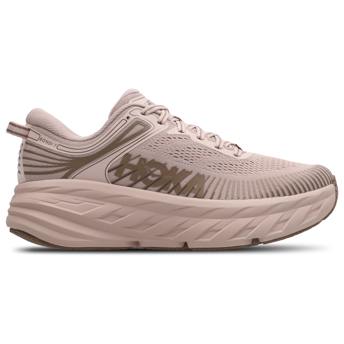 HOKA Women's Bondi 7 Trainer - Beige