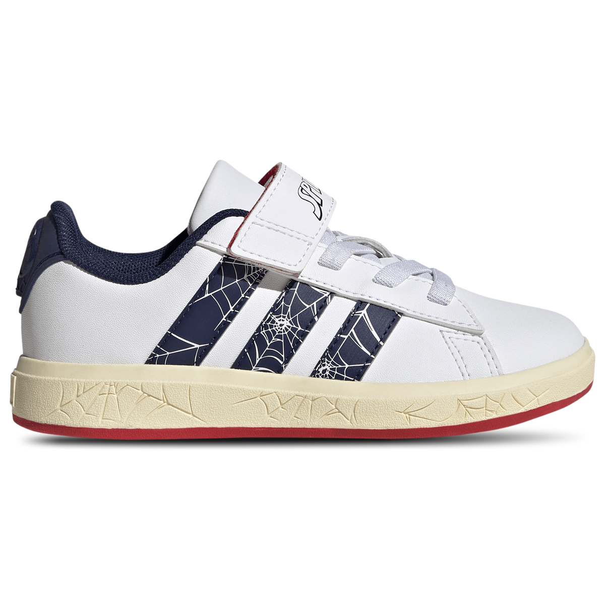 adidas Infant Marvel Spider-Man Grand Court Shoes - White