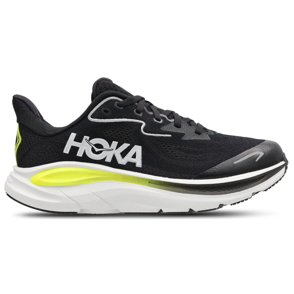 HOKA Junior Clifton 10 Running Shoes - Black (1168860-BKCS)