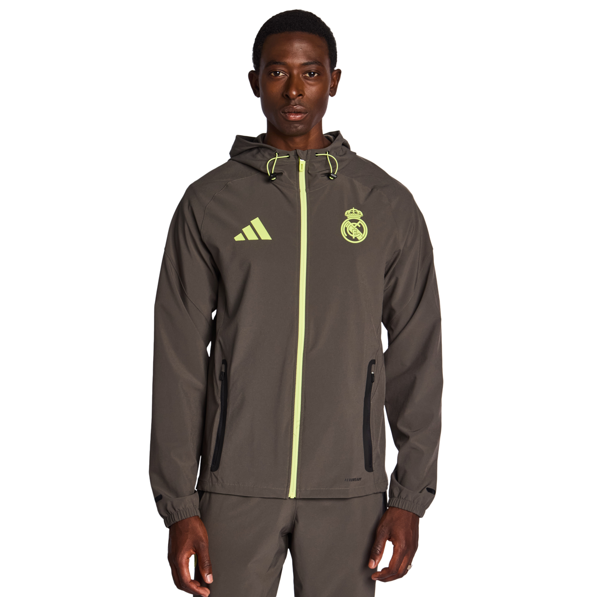 adidas Real Madrid Men's Track Top - Grey