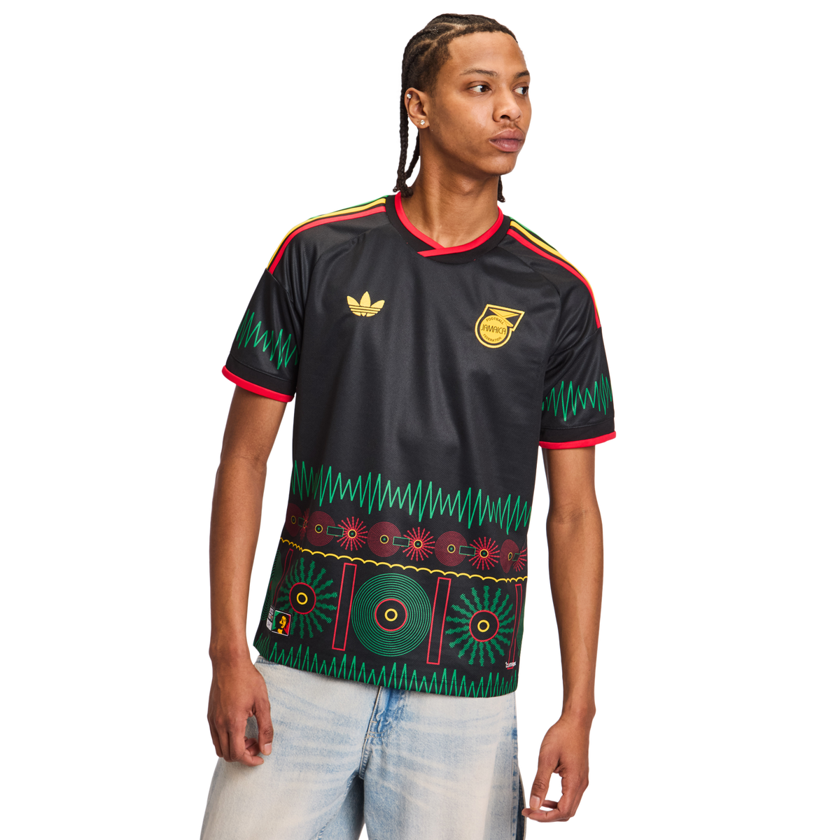 adidas Jamaica 26 x Bob Marley Away Men's T-Shirt - Black