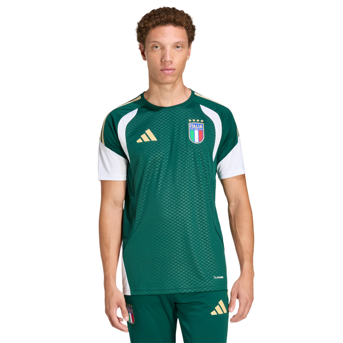 adidas Italy Men's T-Shirt - Green