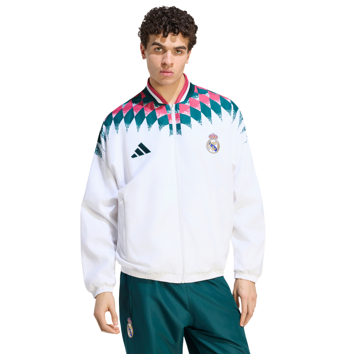 adidas Real Madrid Men's Track Top - White