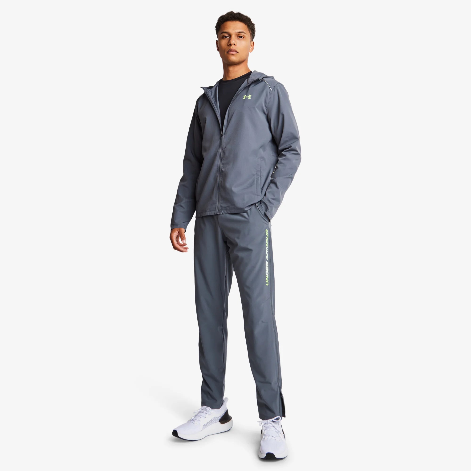 UNDER ARMOUR STORM TRACKSUIT - CASTLEROCK/MORPH GREEN