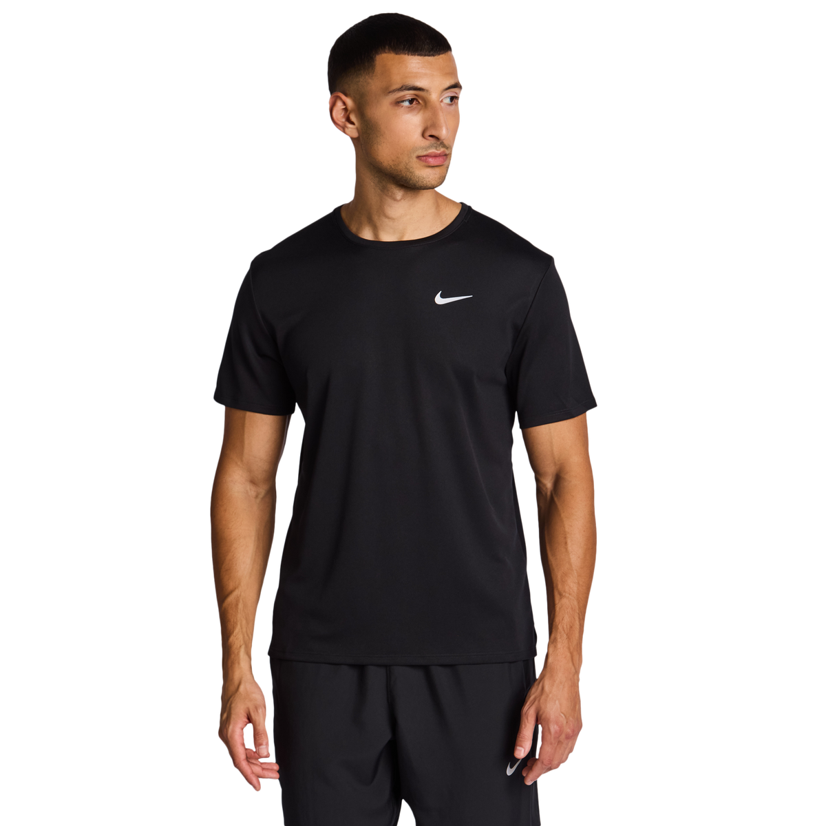 Nike Miler Dri-FIT UV Men's Short-Sleeve Running Top - Black