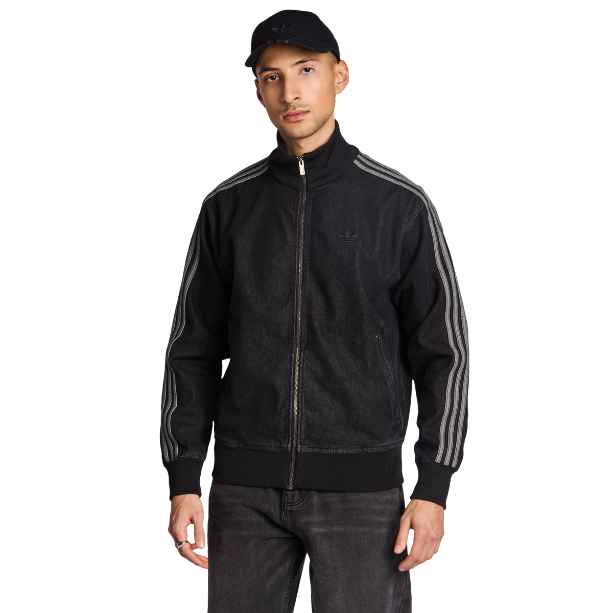 adidas Energy The adidas Adicolor Denim Firebird Men's Track Top - Black