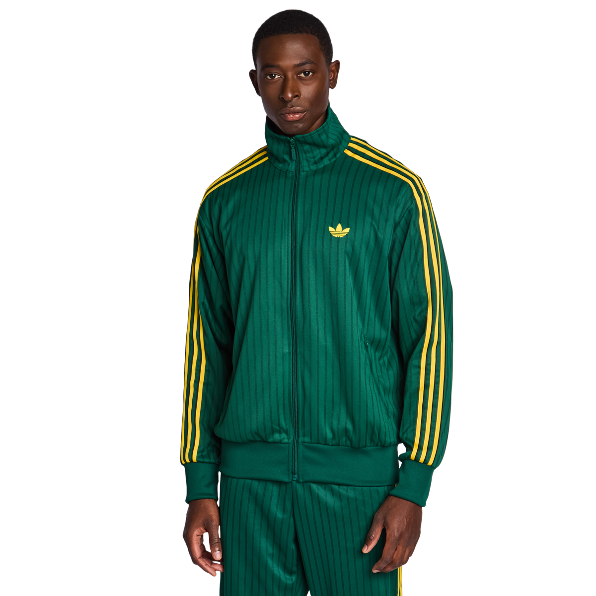 adidas Firebird Loose Pinstripes Men's Track Top - Green