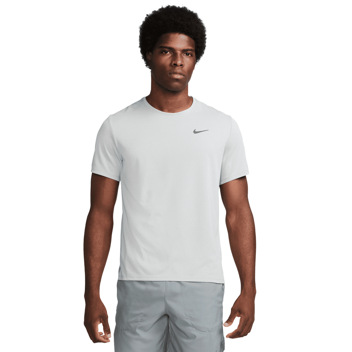 Nike Miler Dri-FIT UV Men's Short-Sleeve Running Top - Grey