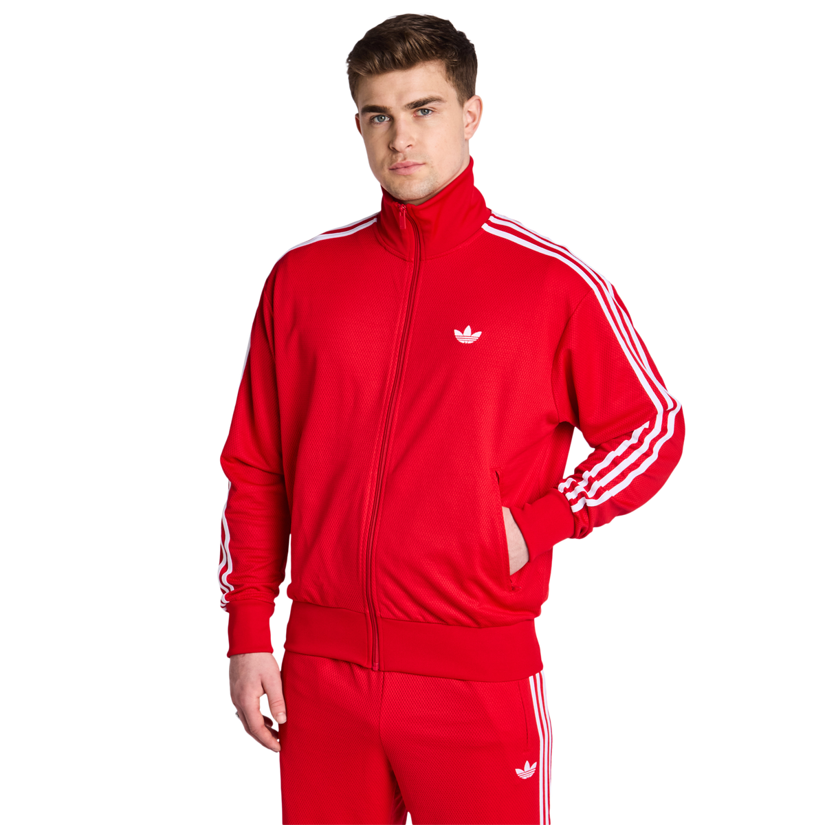 adidas Firebird Men's Track Top - Red