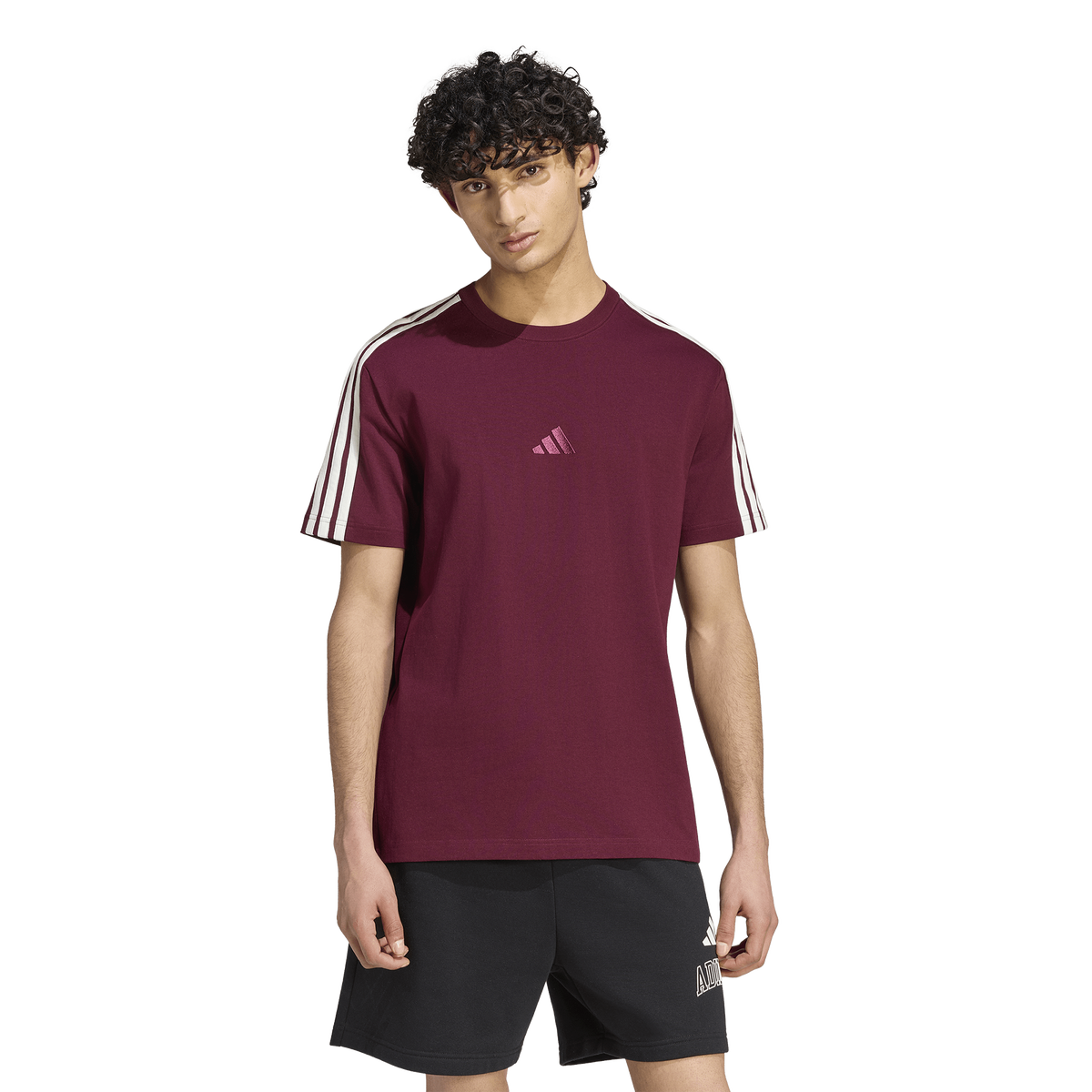 adidas Kit 3-stripes Regular Men's T-shirt - Red