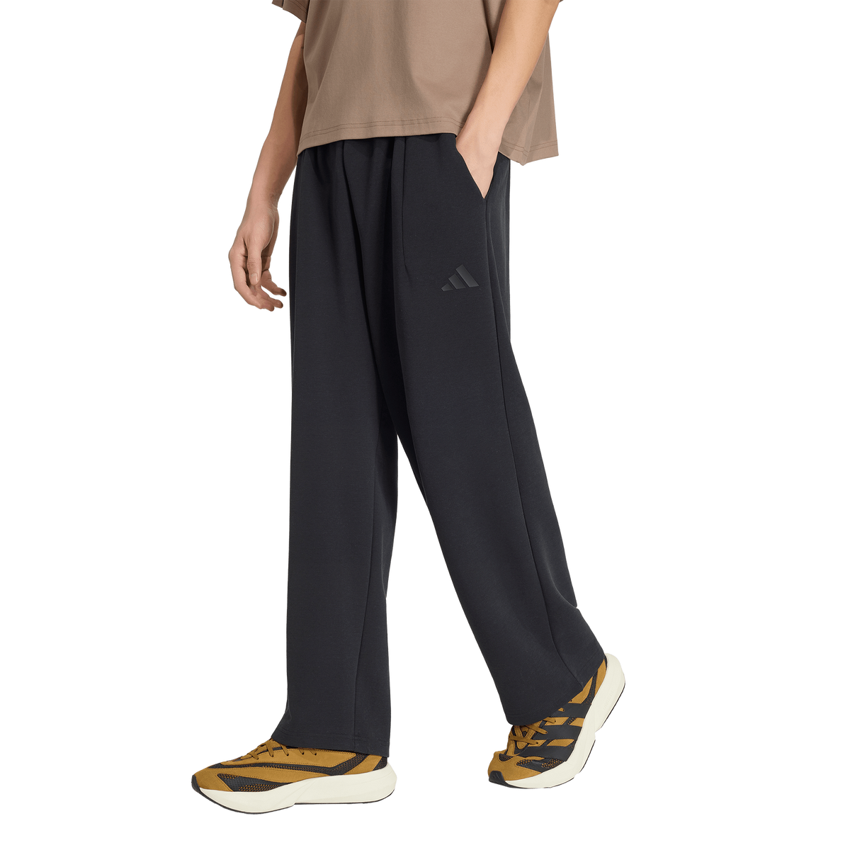 adidas Soft Lux Straight Leg Tracksuit Bottoms Men's Trousers - Black