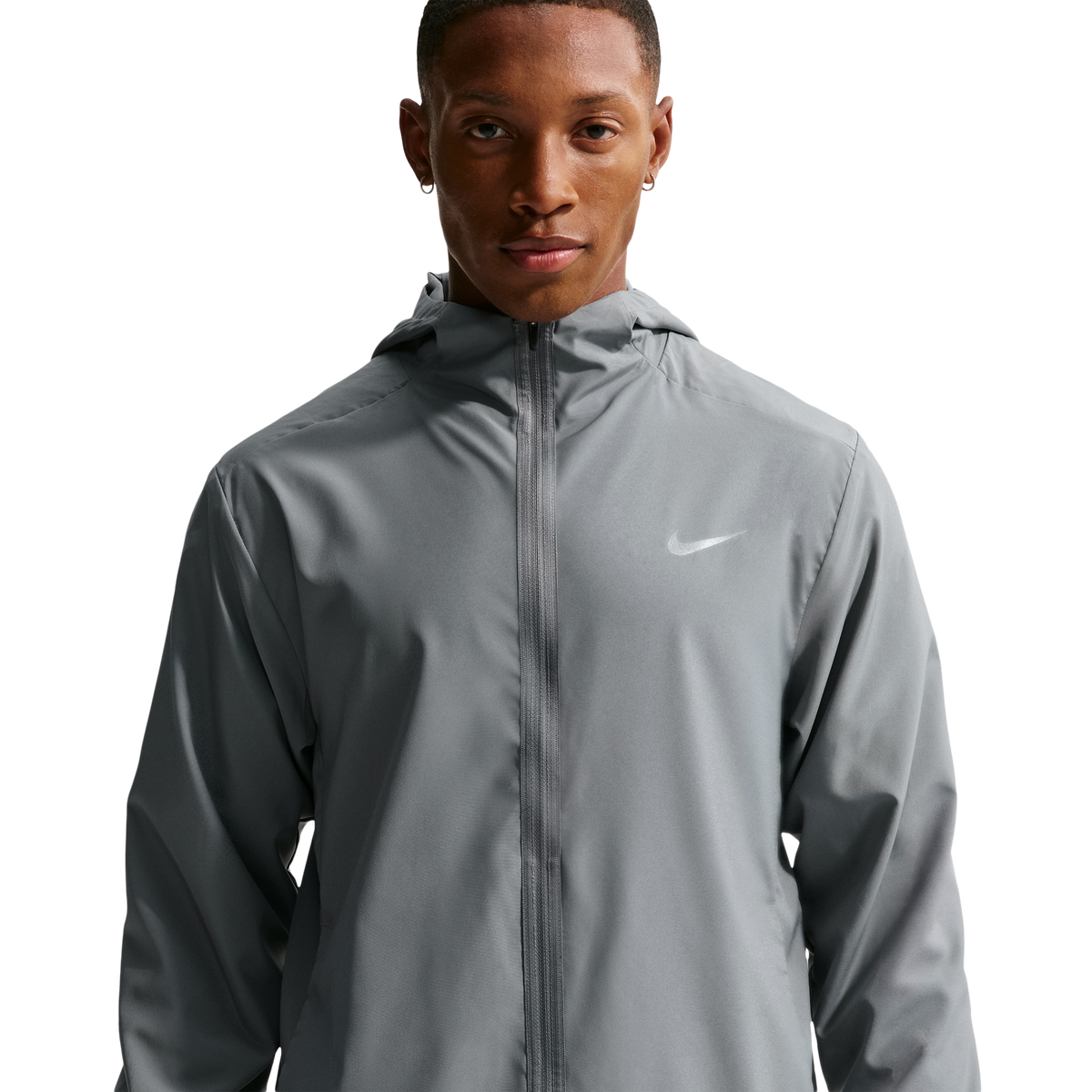 Nike Form Dri-fit Hooded Versatile Men's Jacket - Grey