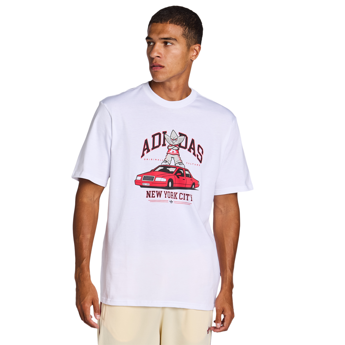 adidas Nyc Taxi Gfx Men's T-Shirt - White