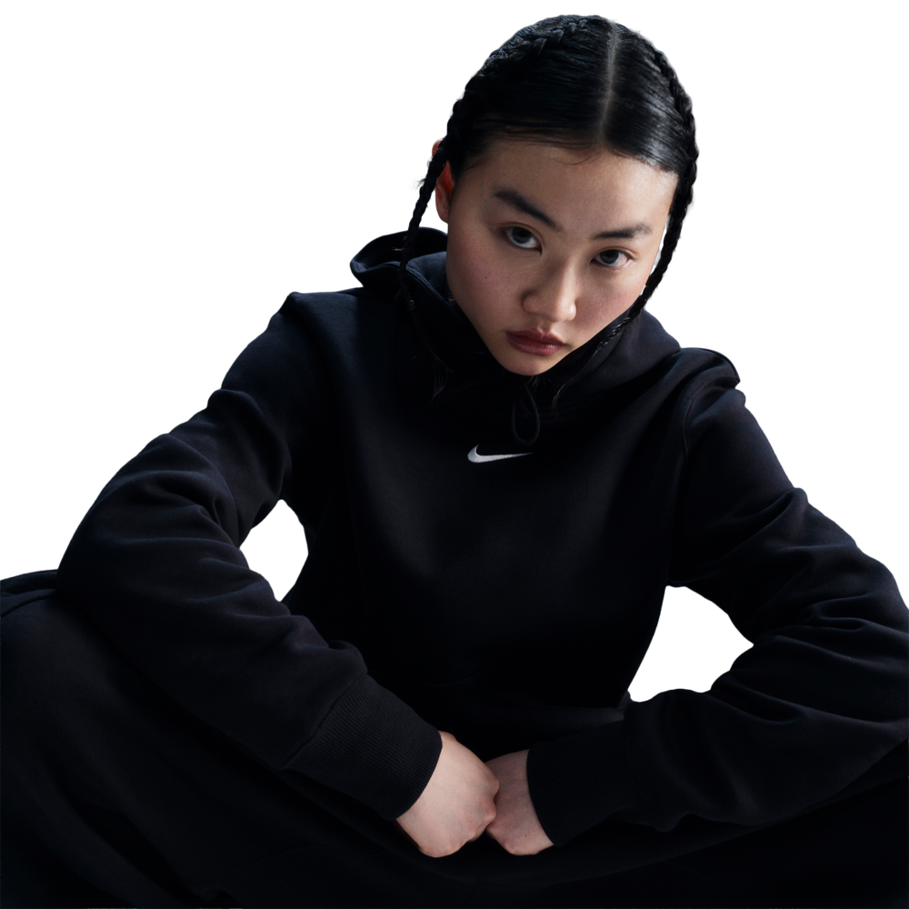 Nike Phoenix Fleece Crew Women's Hoodie - Black