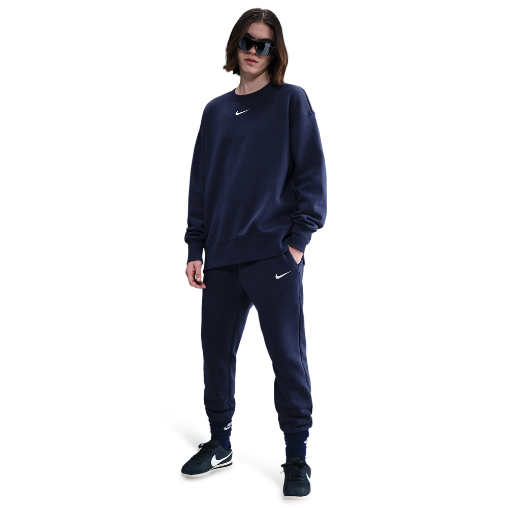 Nike Phoenix Fleece Mid Rise Women's Trousers - Blue
