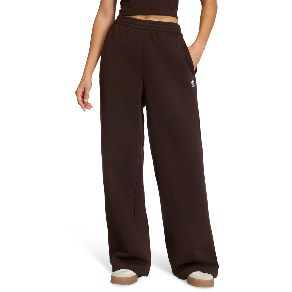 adidas Essentials Wide Leg Women's Trousers - Brown