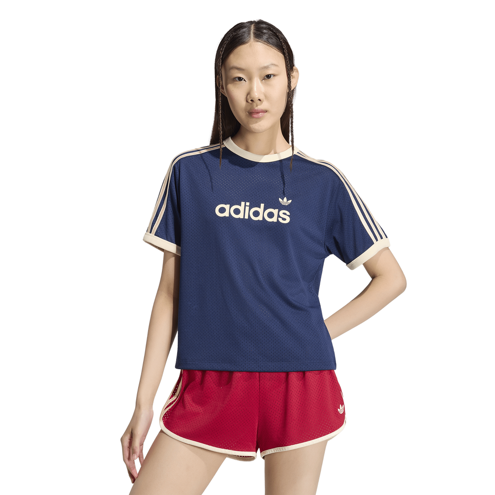 adidas Lineaer Mesh Women's T-Shirt - Blue