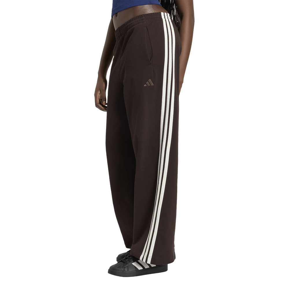 adidas Kit 3-stripes Wide Women's Joggers - Brown