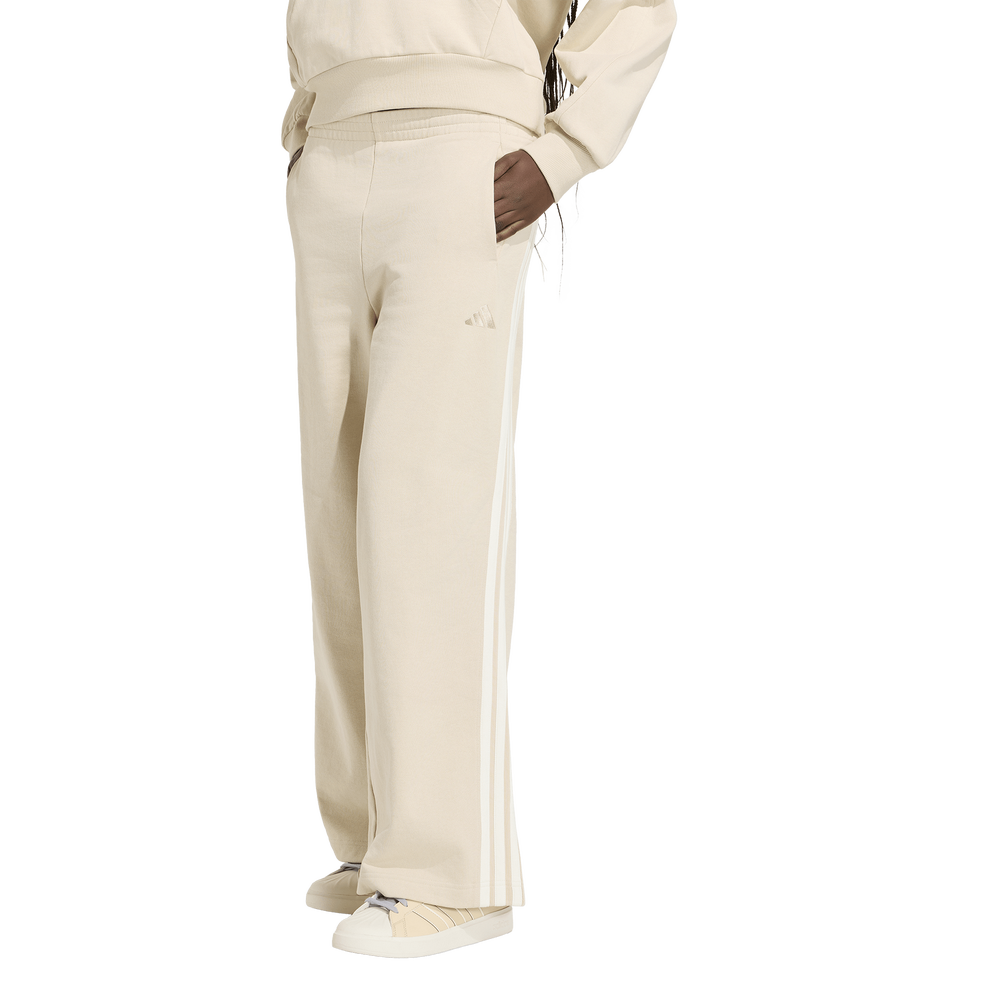 adidas Kit 3-stripes Wide Women's Joggers - White
