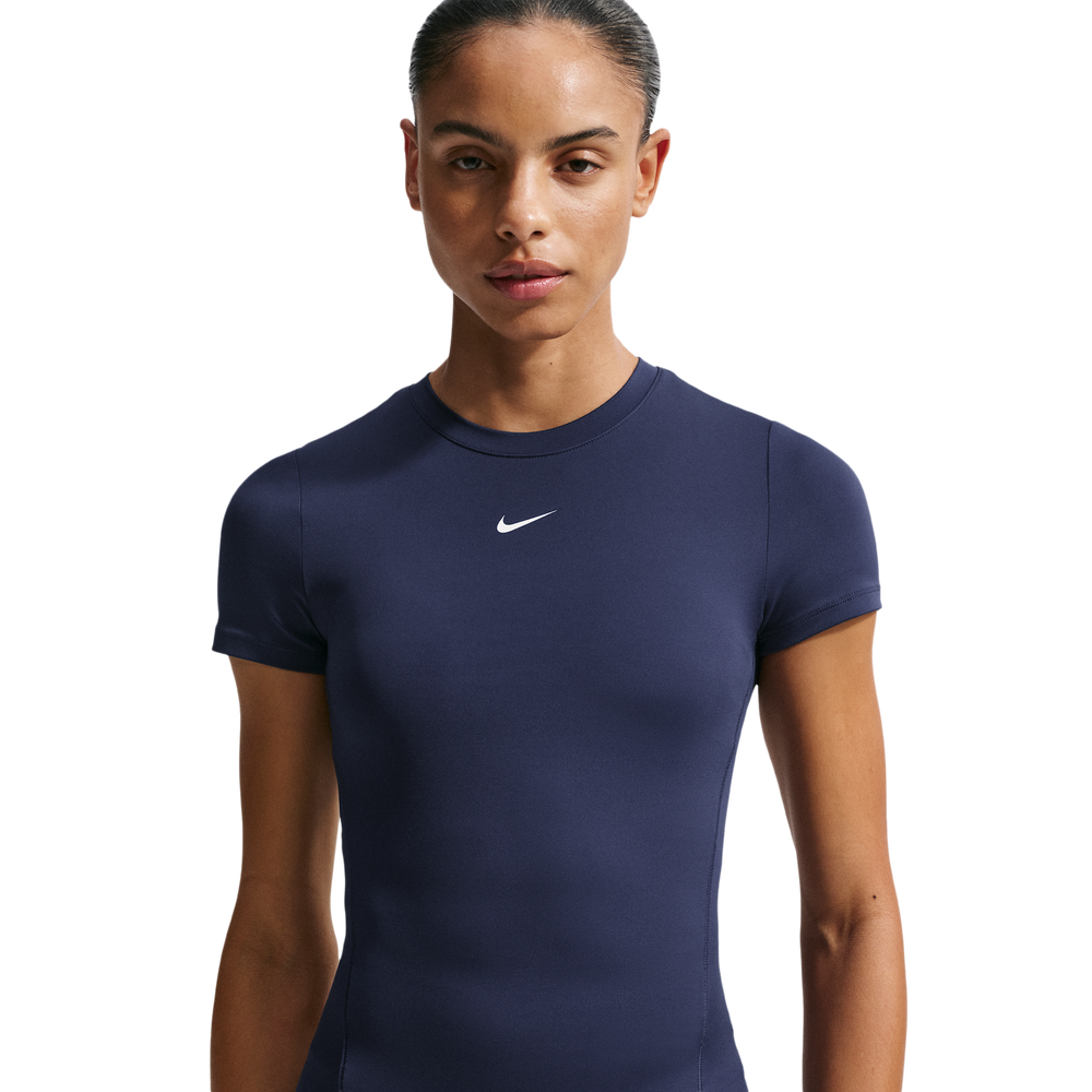 Nike One Fitted Women's T-Shirt - Blue