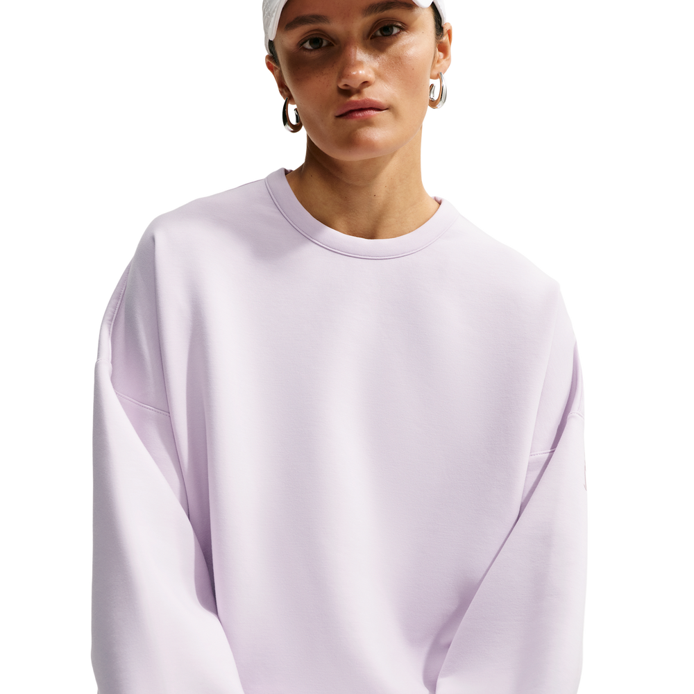 Nike 24.7 Impossiblysoft Dri-FIT Oversized Crew Women's Sweatshirt - Purple