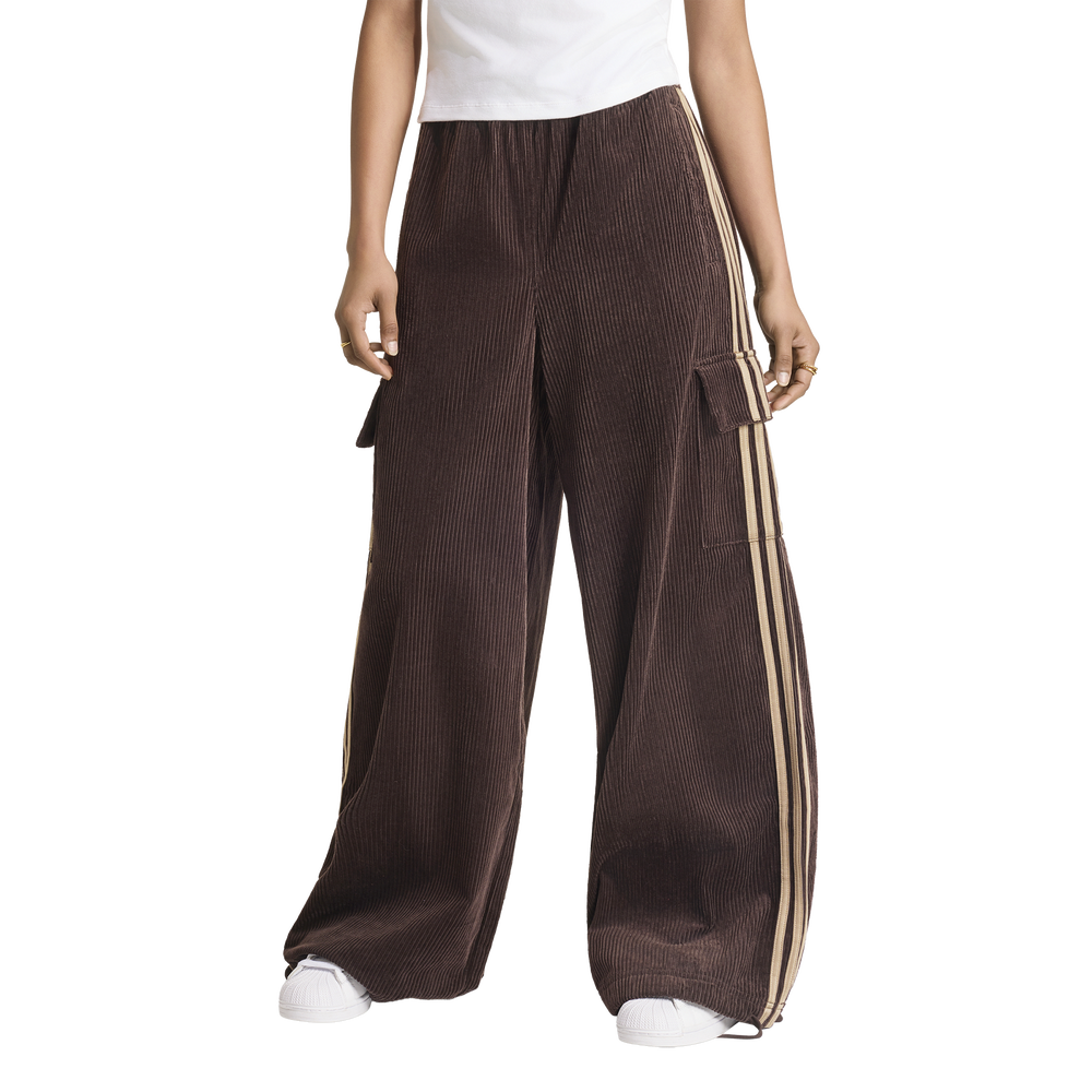 adidas Corduroy 3s Cargo Women's Trousers - Brown