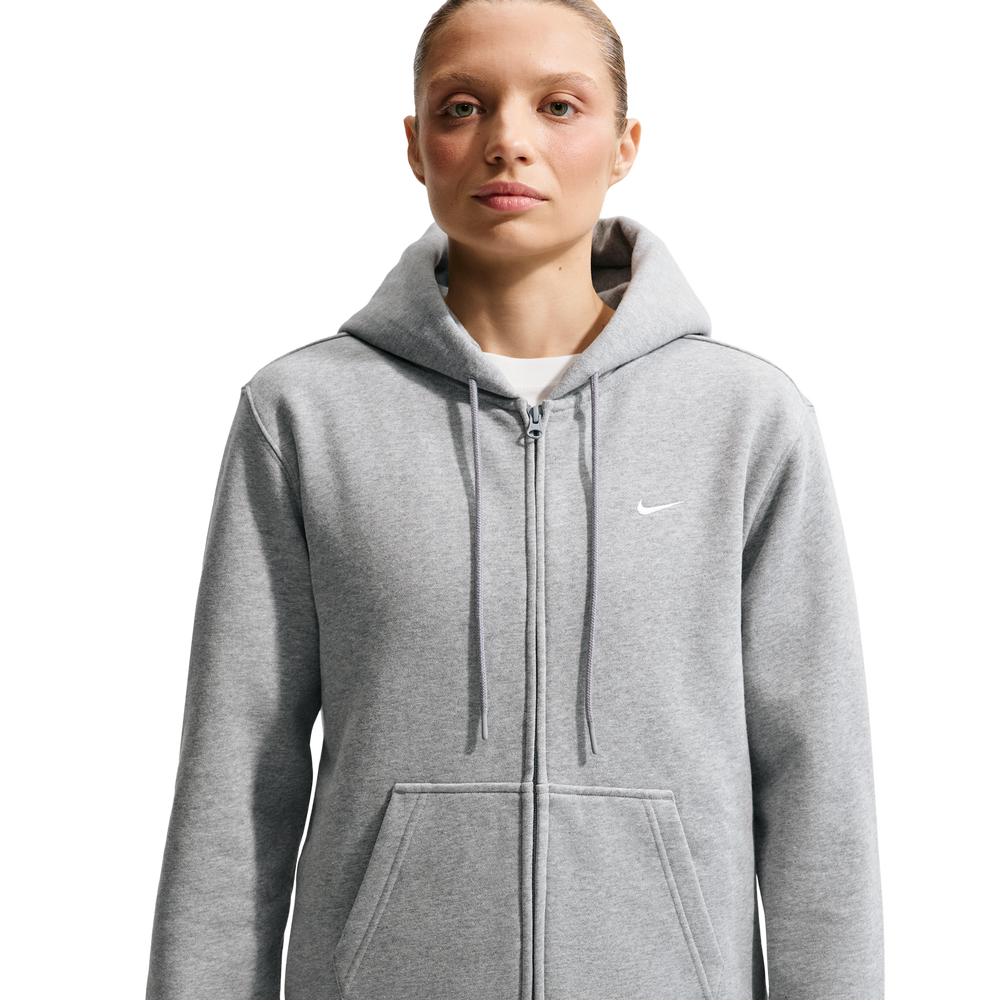 Nike Studio Fleece Zip Women's Hoodie - Grey