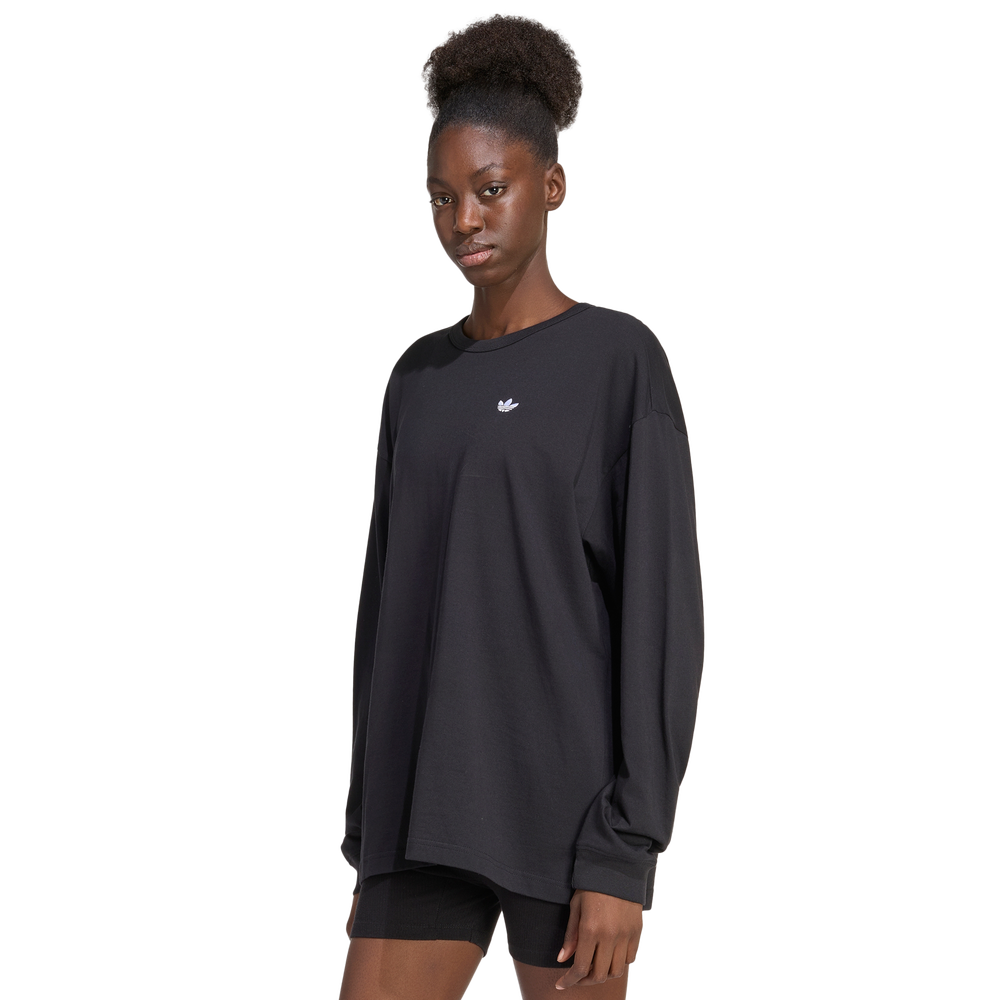 adidas Essentials Oversize Long-sleeve Women's T-Shirt - Black