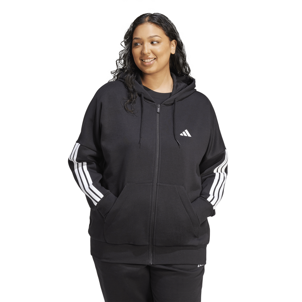 adidas Essentials 3-stripes Hoodie Plus Size Women's Hoodie - Black