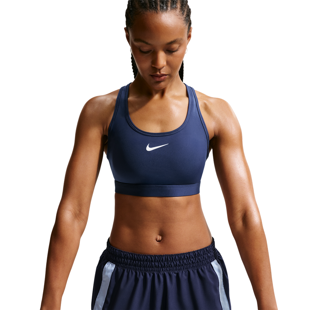 Nike Swoosh Medium Support Women's Sports Bra - Blue