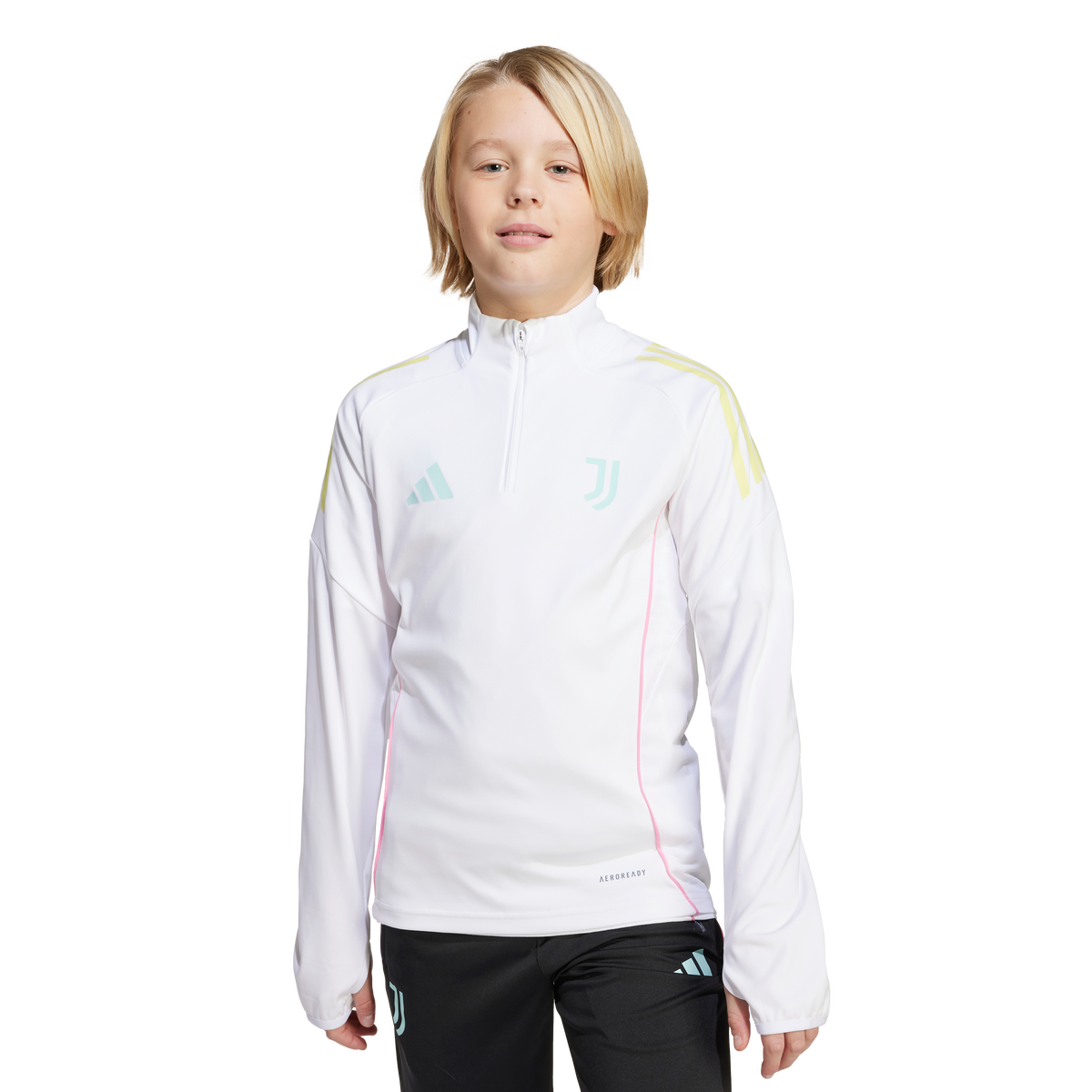 adidas Junior Juventus T-Shirt - White