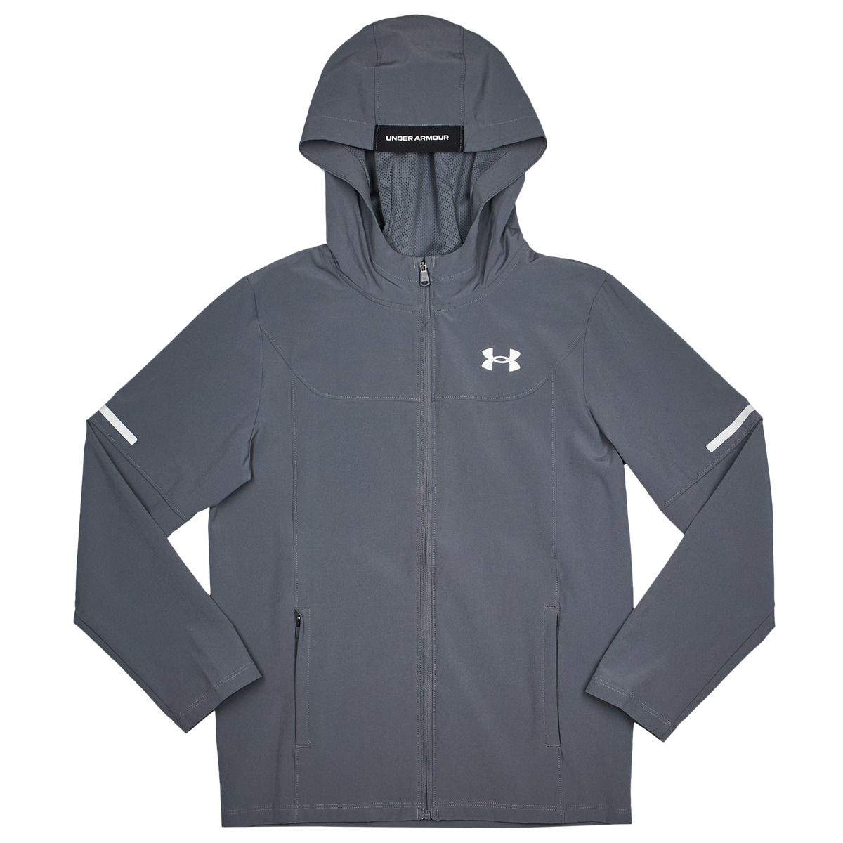 Under Armour Junior Tech Utility Woven Hoodie - Castlerock White