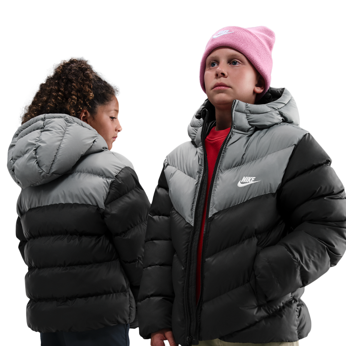 Nike Junior Adp Puffer Colorblock Jacket - Black