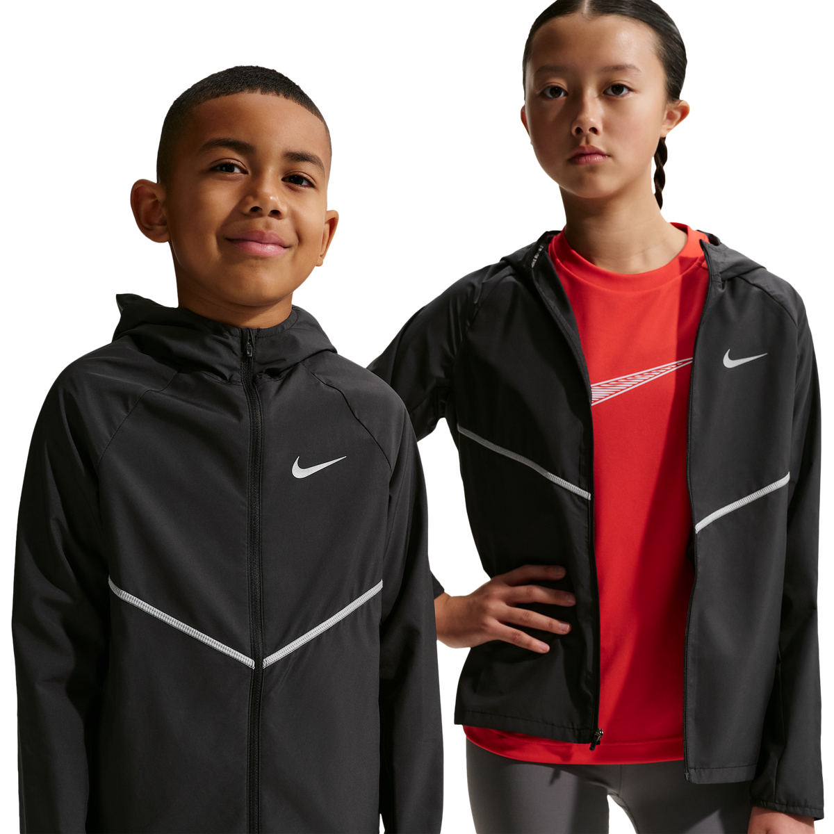 Nike Junior Repel Miler Jacket - Black Reflective Silver